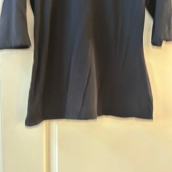 Johnny Was LA Fitted V Neck Embroidered 2/3 length sleeve top. 100% cotton. Boho - Picture 6 of 14